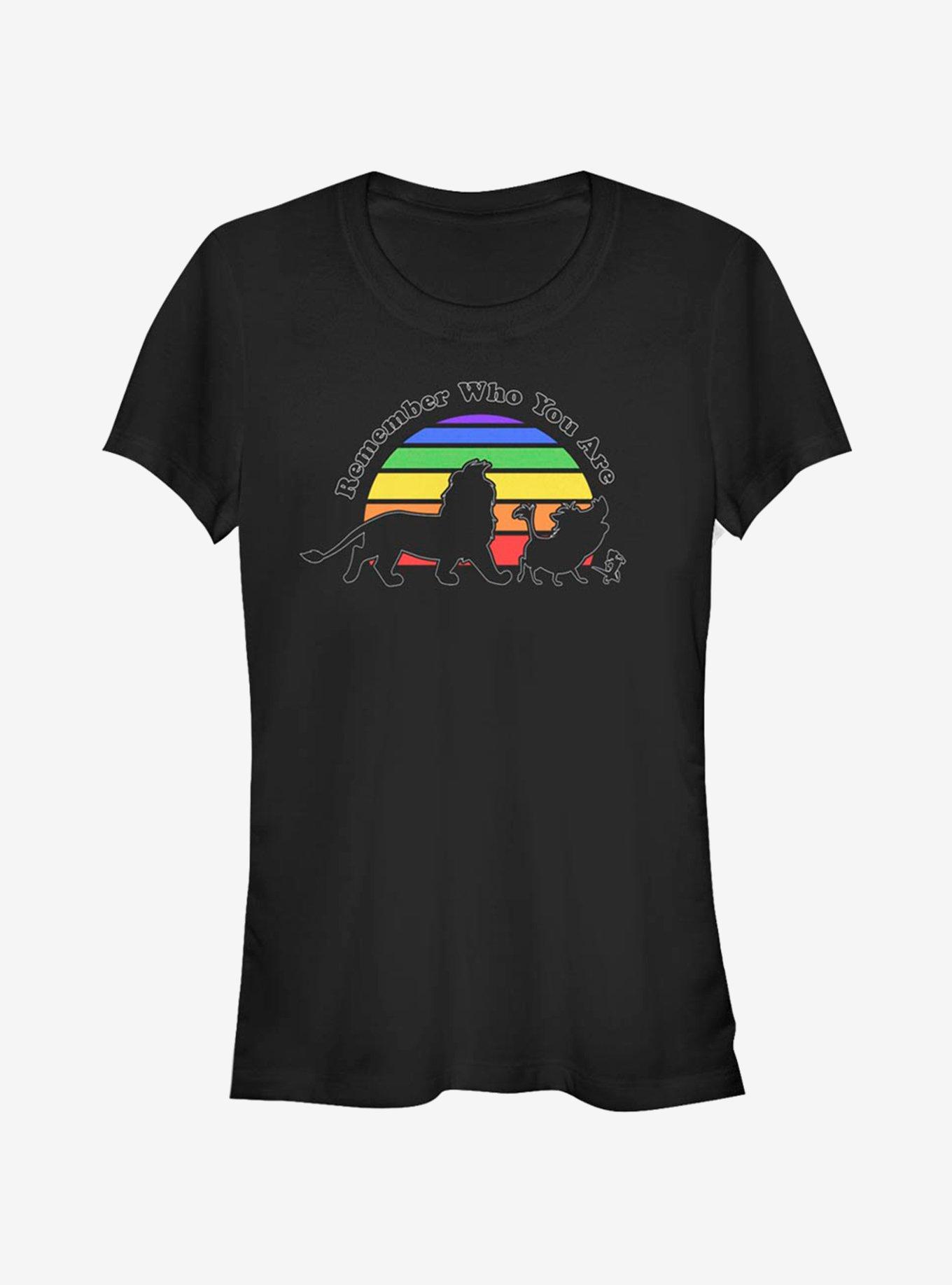 Disney The Lion King Remember Rainbow Girls T-Shirt, BLACK, hi-res