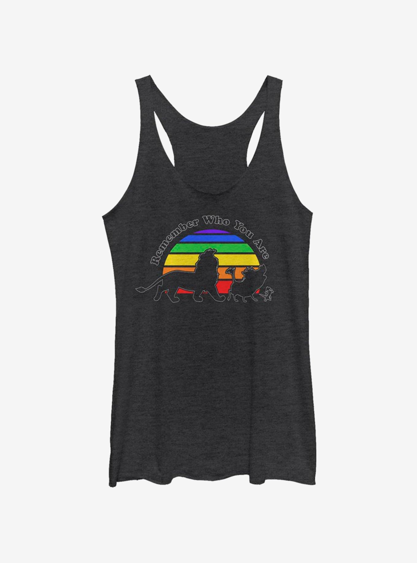 Disney The Lion King Remember Rainbow Girls Tank, BLK HTR, hi-res