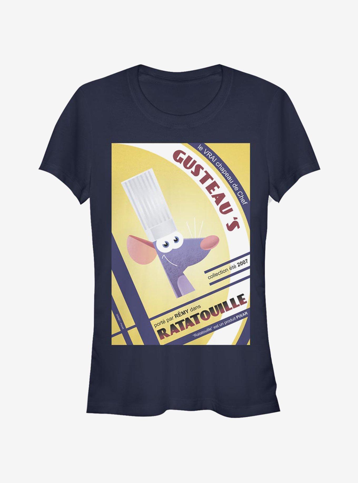 Disney Pixar Ratatouille Gusteau's Et Remy Poster Girls T-Shirt, NAVY, hi-res