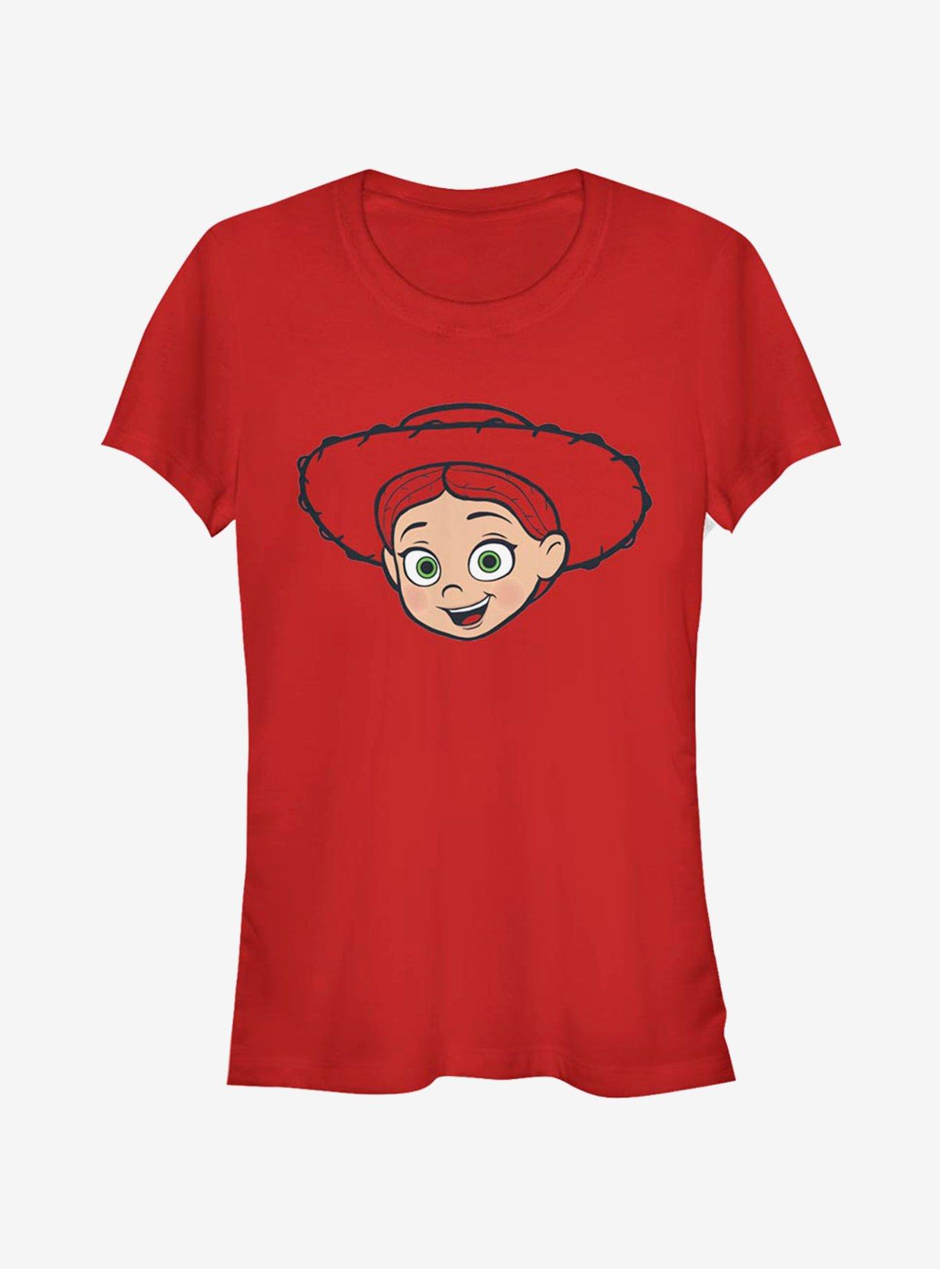 Disney Pixar Toy Story 4 Big Face Jessie Girls T-Shirt - RED | Hot Topic