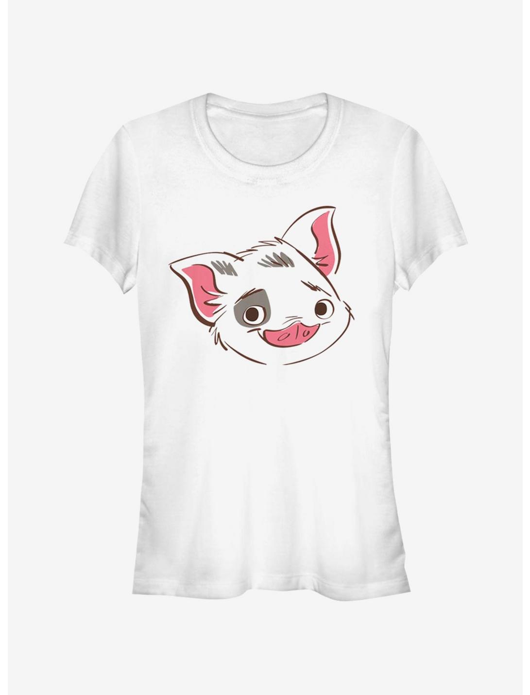 Disney Moana Big Face Pua Girls T-Shirt, WHITE, hi-res