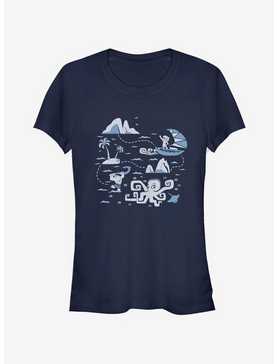 Disney Moana Voyage Collage Girls T-Shirt, , hi-res