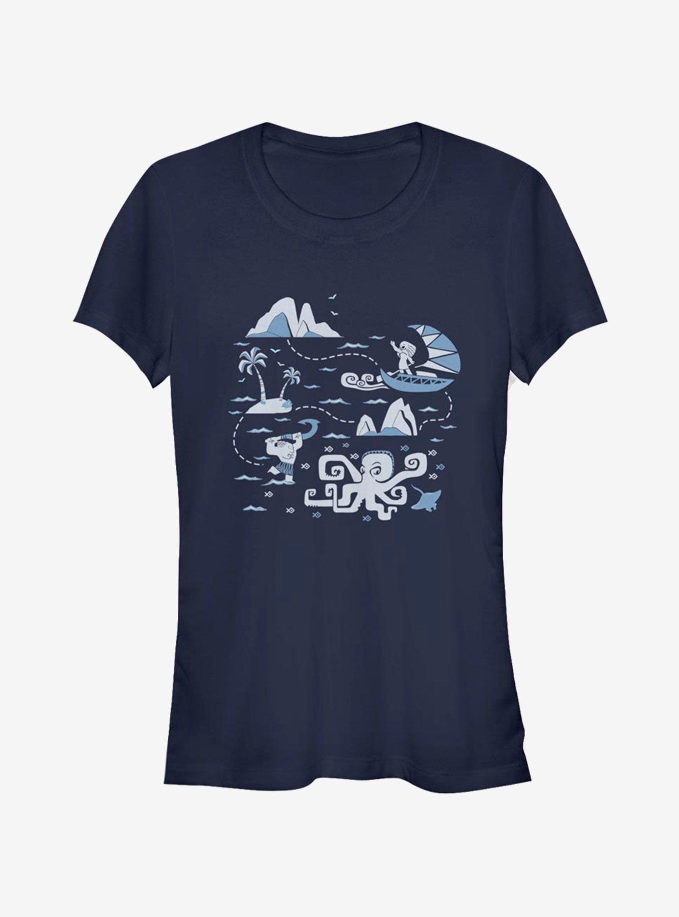 Disney Moana Voyage Collage Girls T-Shirt, , hi-res