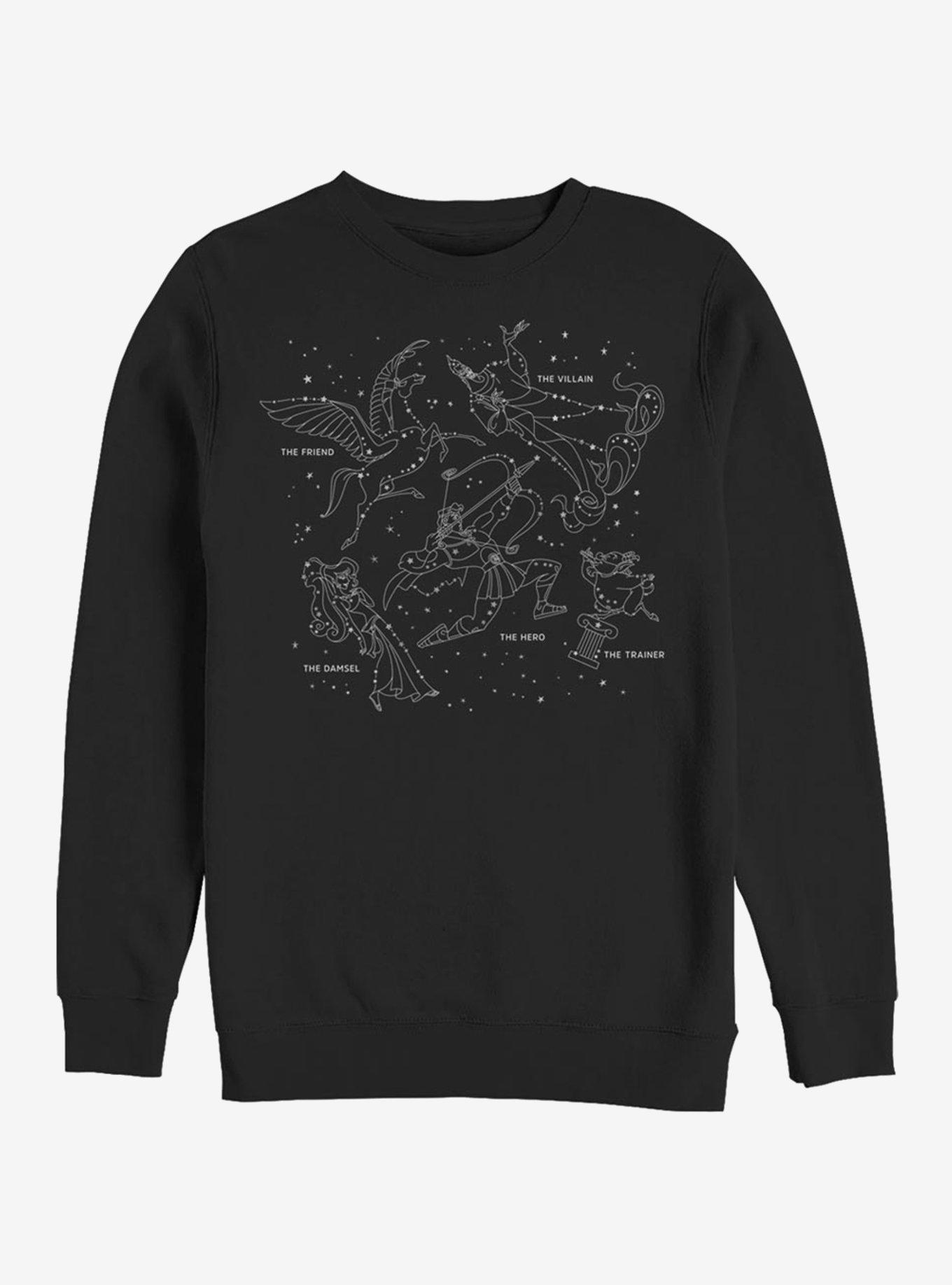 Disney Hercules Constellation Sweatshirt, BLACK, hi-res
