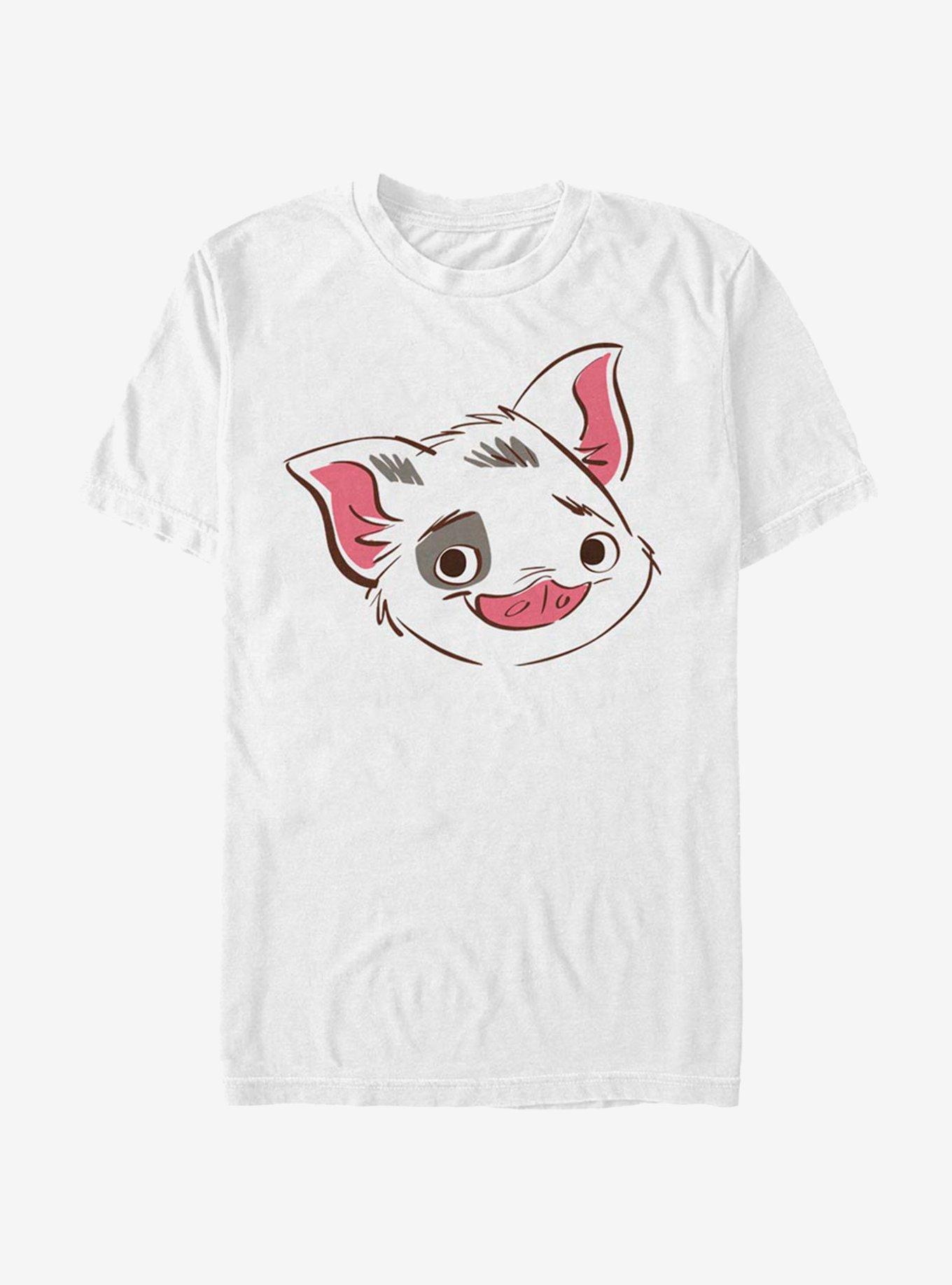 Disney Moana Big Face Pua T-Shirt, WHITE, hi-res