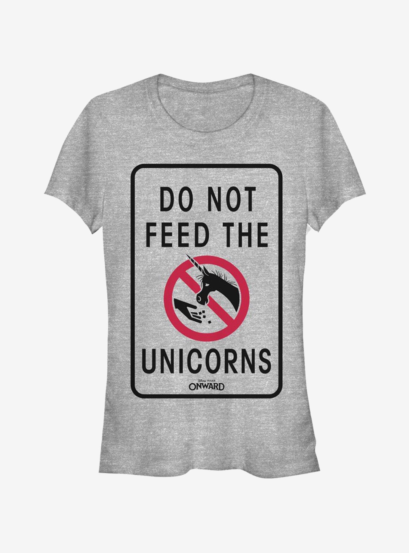 Disney Pixar Onward Don't Feed The Unicorns Girls T-Shirt, ATH HTR, hi-res