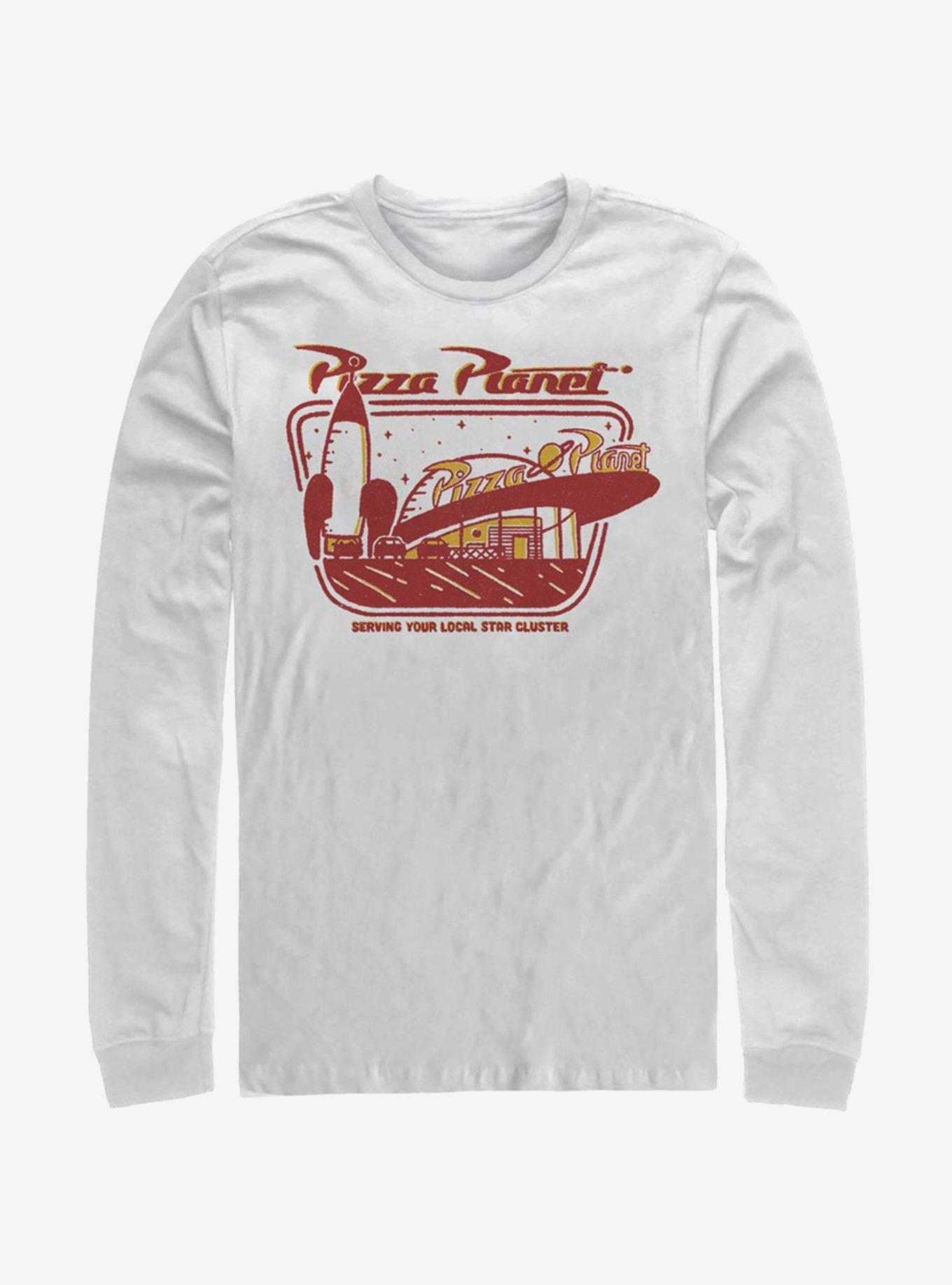 Disney Pixar Toy Story 4 Pizza Planet Slice Long-Sleeve T-Shirt, WHITE, hi-res