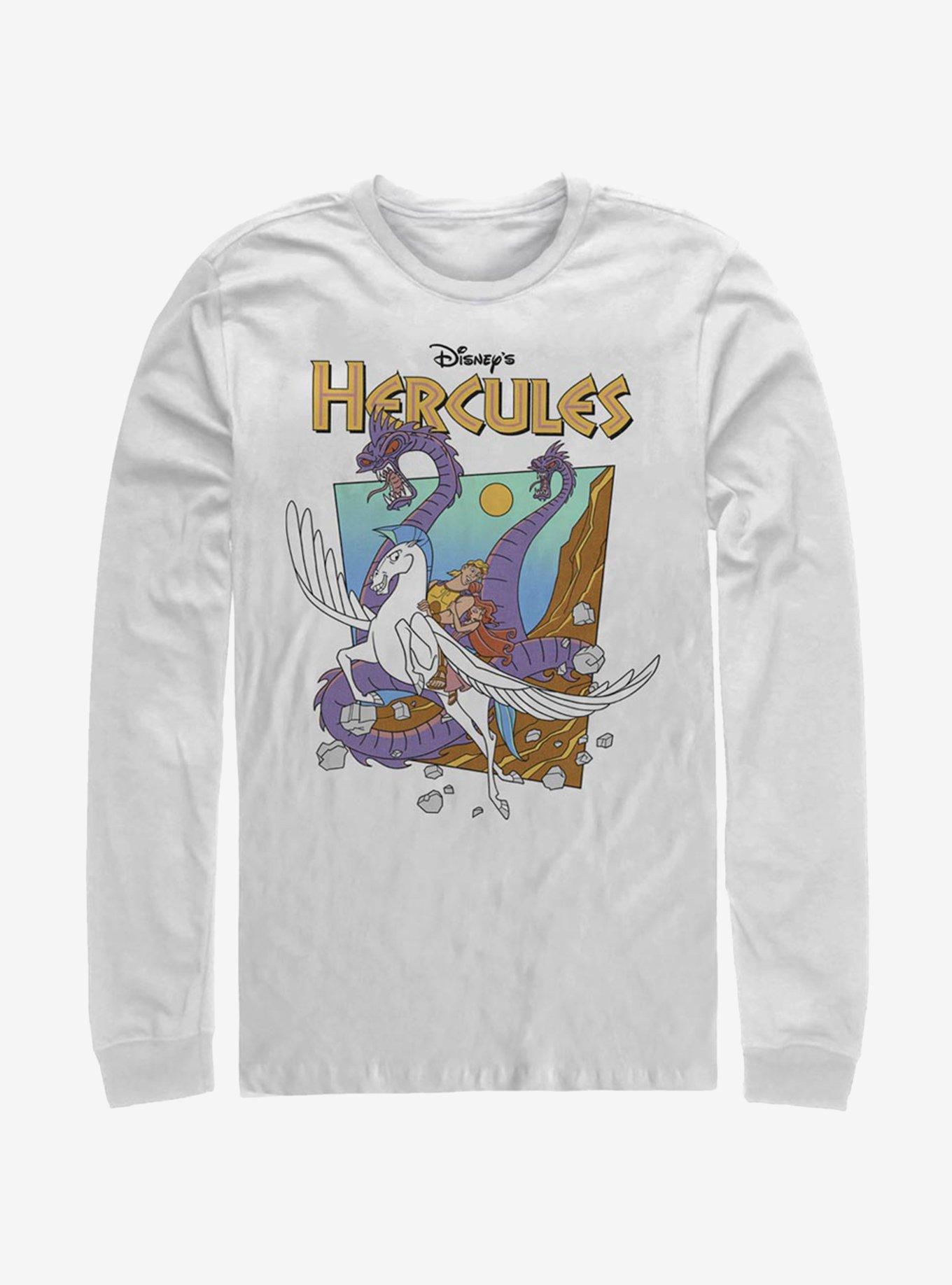 Disney Hercules Hydra Escape Long-Sleeve T-Shirt, WHITE, hi-res