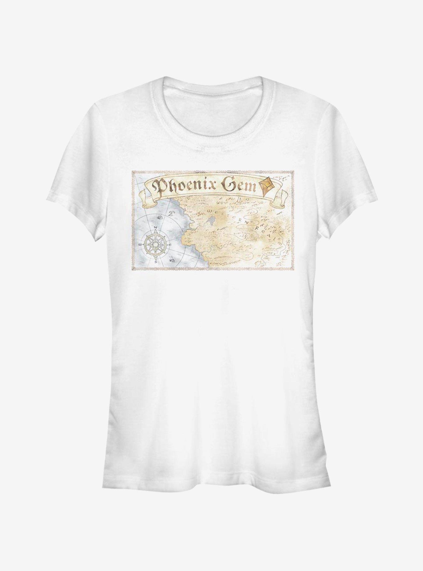 Disney Pixar Onward Phoenix Gem Map Girls T-Shirt, WHITE, hi-res