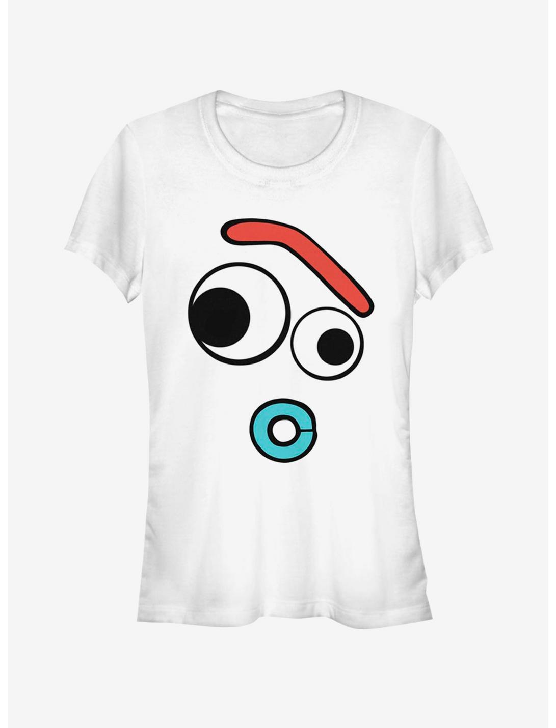 Disney Pixar Toy Story Big Face Curious Forky Girls T-Shirt, WHITE, hi-res