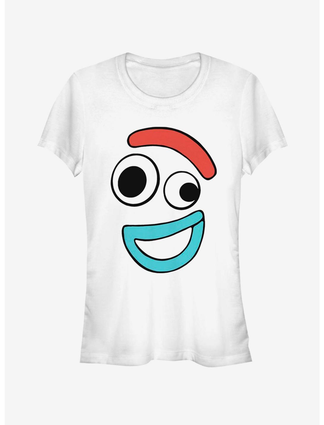 Disney Pixar Toy Story Big Face Smiling Forky Girls T-Shirt, WHITE, hi-res