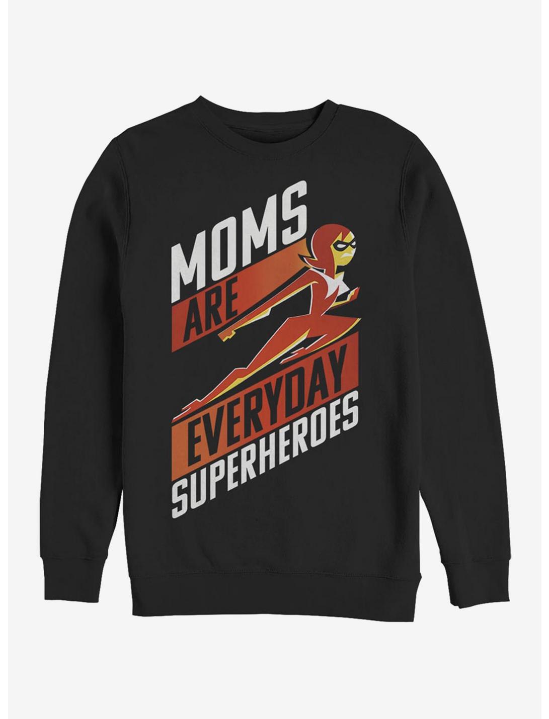 Disney Pixar The Incredibles Moms Are Super Sweatshirt, BLACK, hi-res