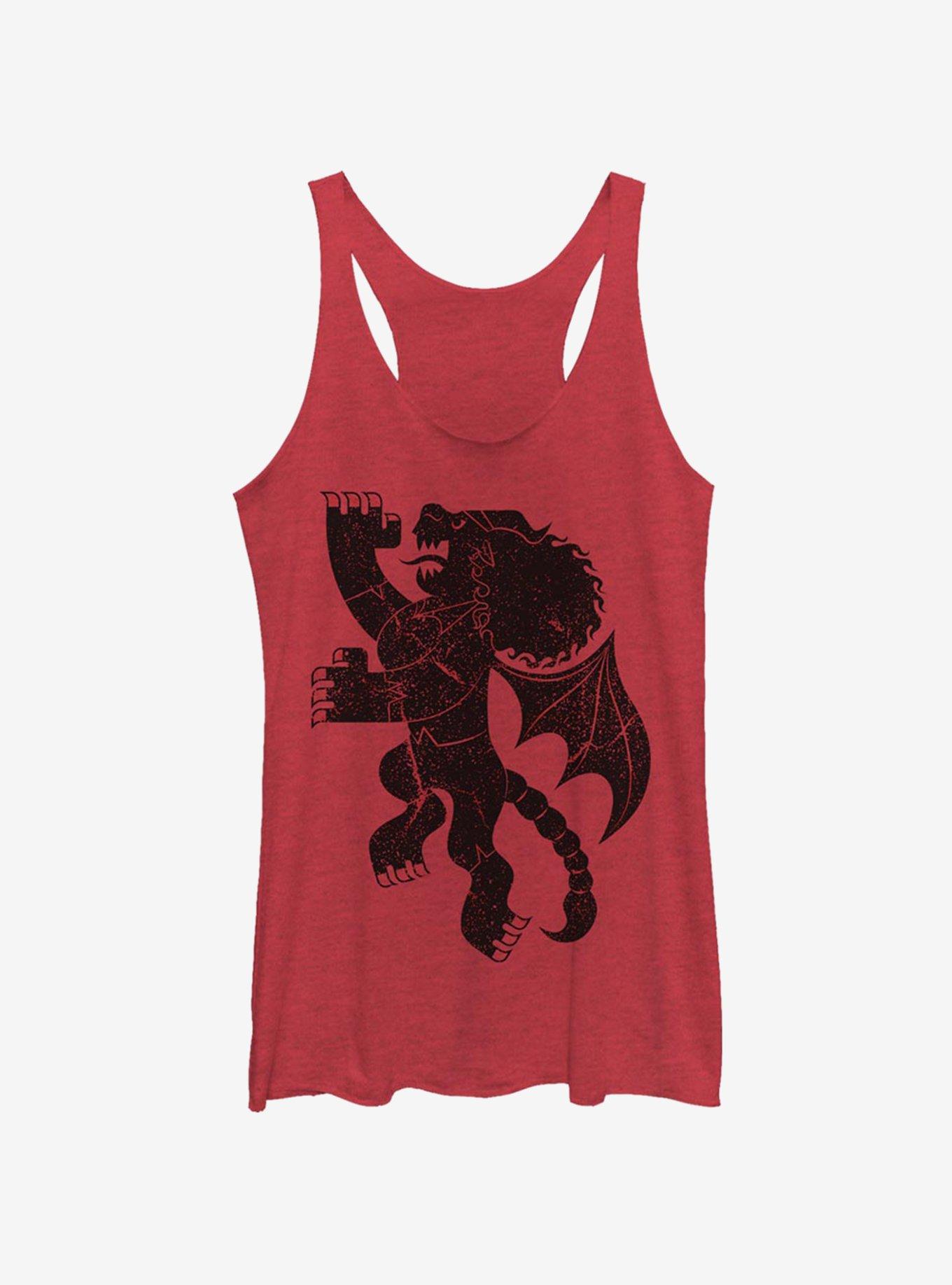 Disney Pixar Onward Manticore Tavern Girls Tank, RED HTR, hi-res