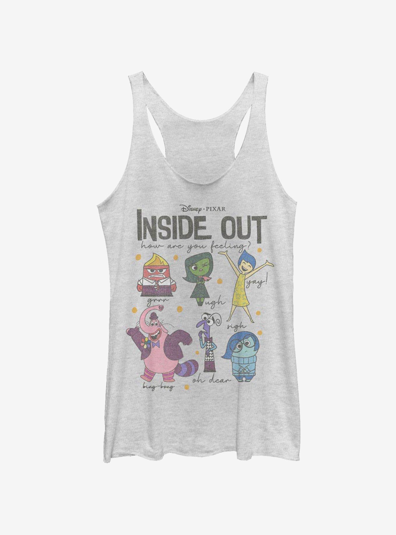 Disney Pixar Inside Out How Are You Feeling Girls Tank, WHITE HTR, hi-res