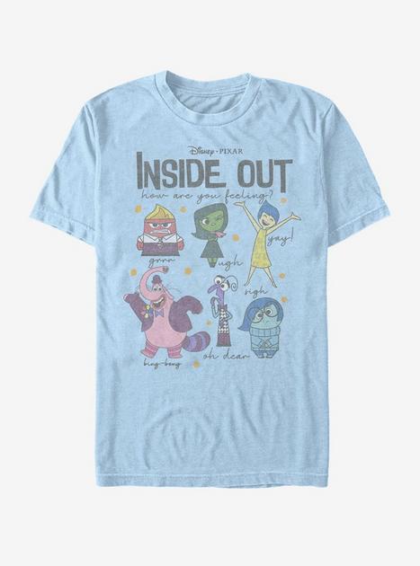 Disney Inside Out How Are You Feeling Group Shot T-Shirt Unisex