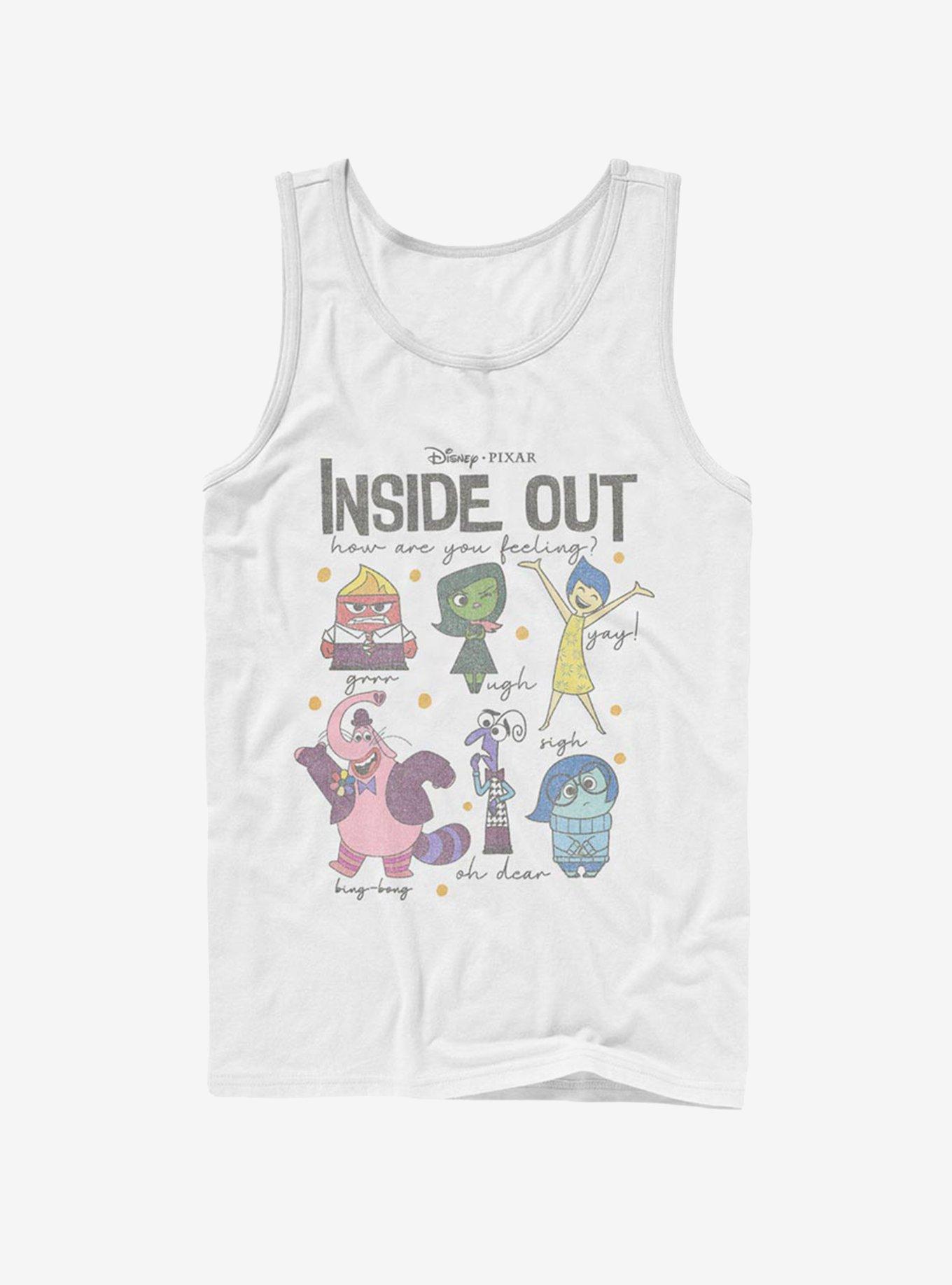 Disney Pixar Inside Out How Are You Feeling Tank, WHITE, hi-res