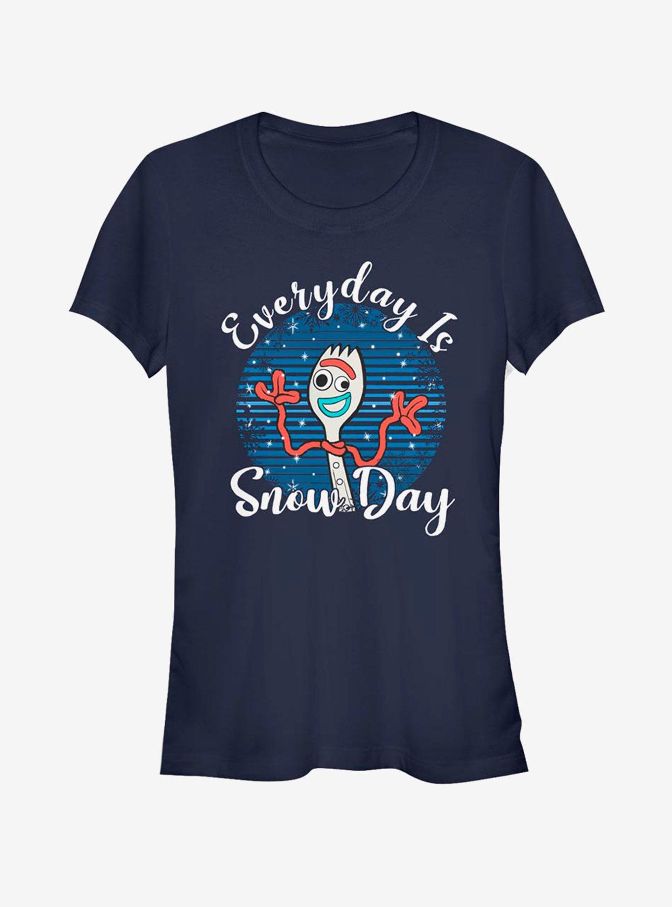 Disney Pixar Toy Story Forky Snow Day Girls T-Shirt, NAVY, hi-res