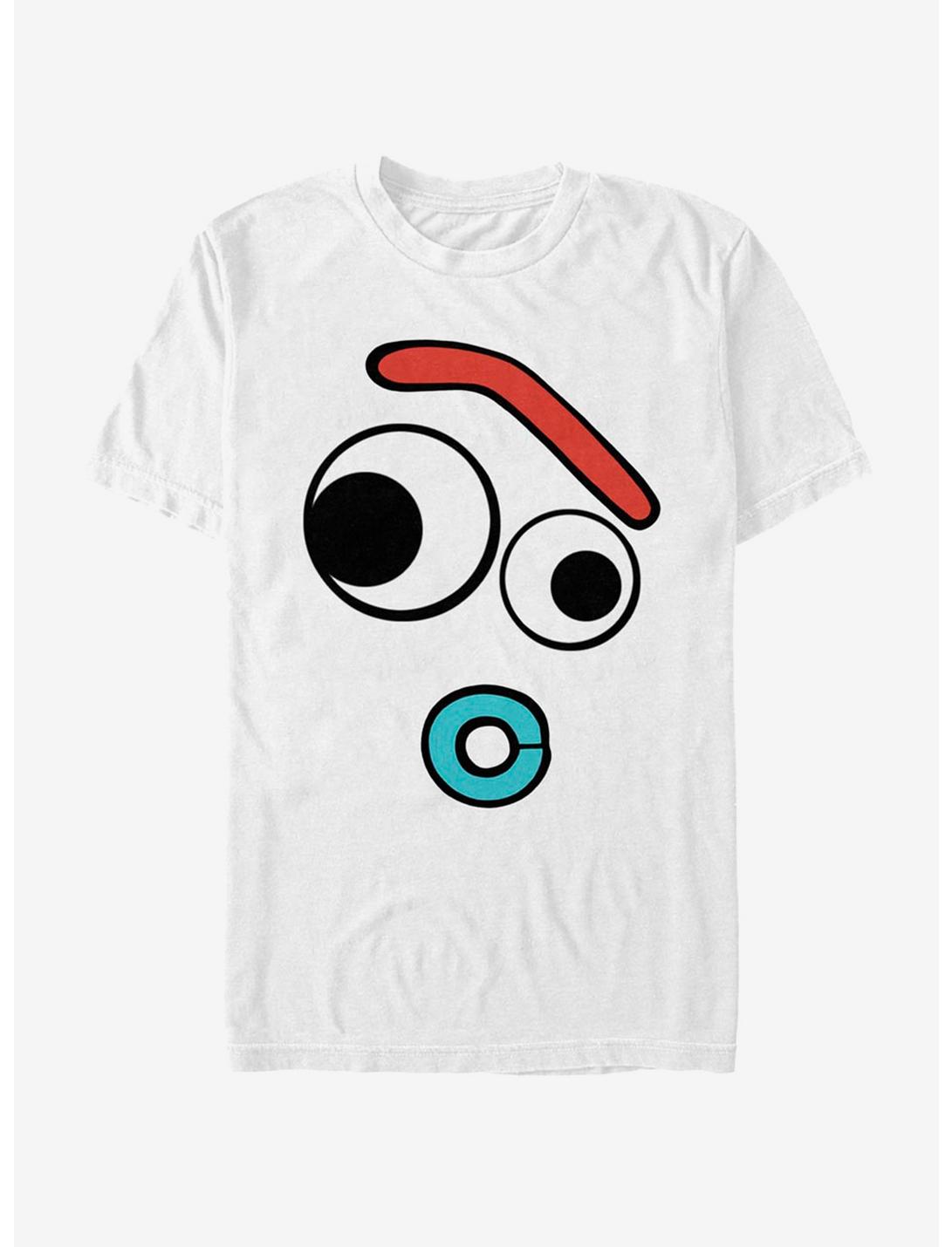 Disney Pixar Toy Story Big Face Curious Forky T-Shirt, WHITE, hi-res