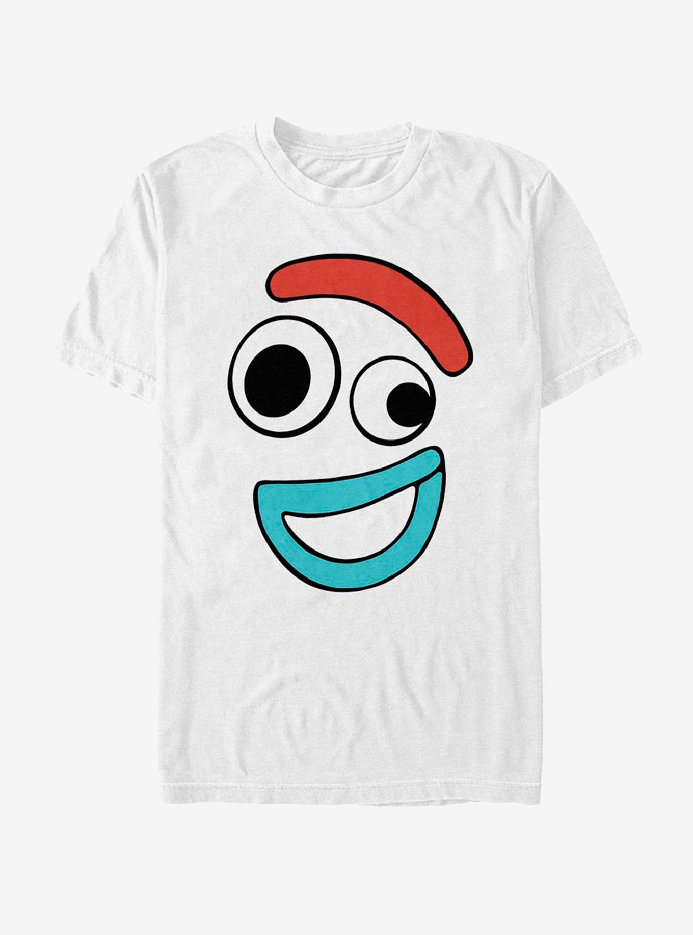 Disney Pixar Toy Story Big Face Smiling Forky T-Shirt, WHITE, hi-res