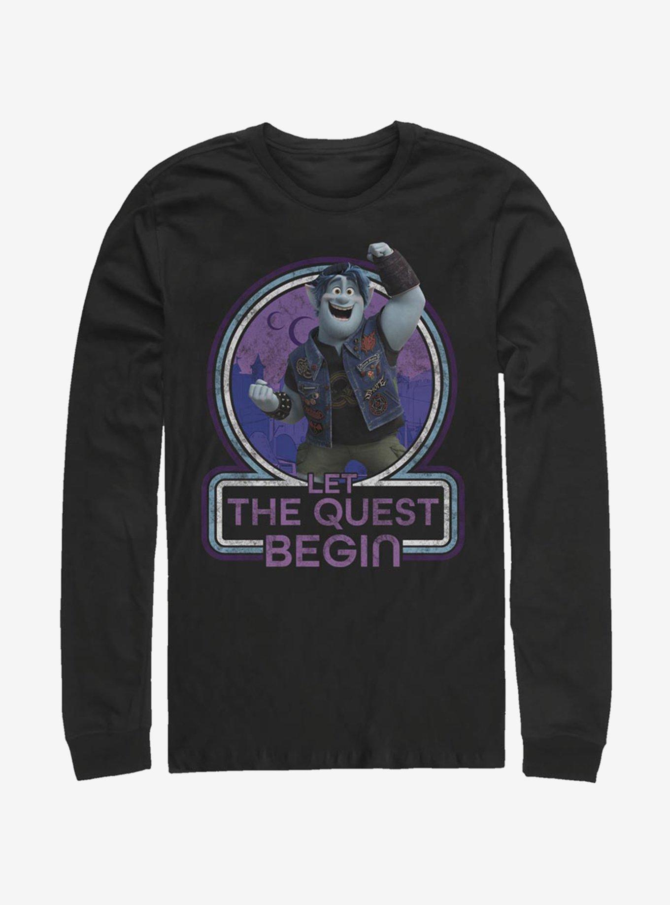 Disney Pixar Onward Begin Quest Long-Sleeve T-Shirt, BLACK, hi-res