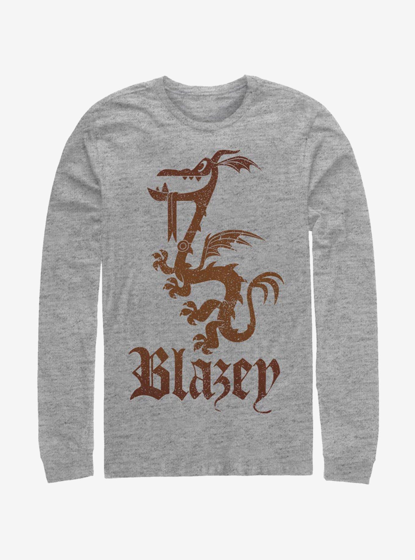 Disney Pixar Onward Blazey Crest Long-Sleeve T-Shirt, ATH HTR, hi-res