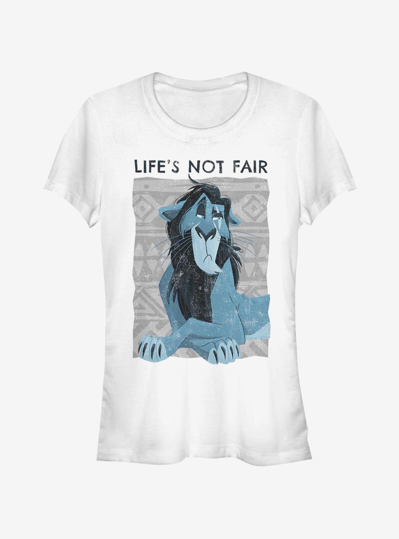 Disney The Lion King Scar Not Fair Girls T-Shirt, WHITE, hi-res
