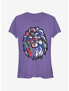 Disney The Lion King Simba Paint Girls T-Shirt, PURPLE, hi-res