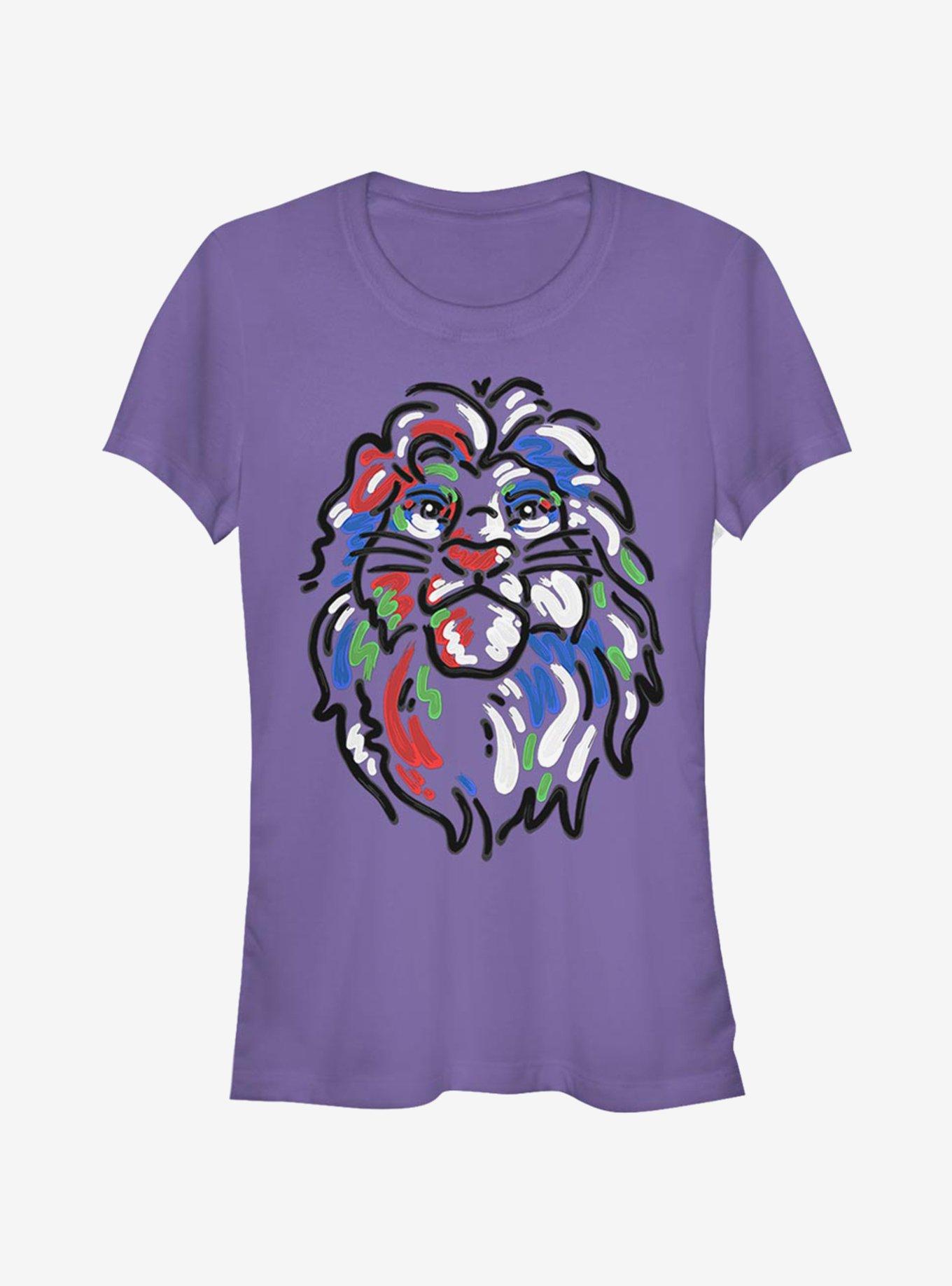 Disney The Lion King Simba Paint Girls T-Shirt, PURPLE, hi-res