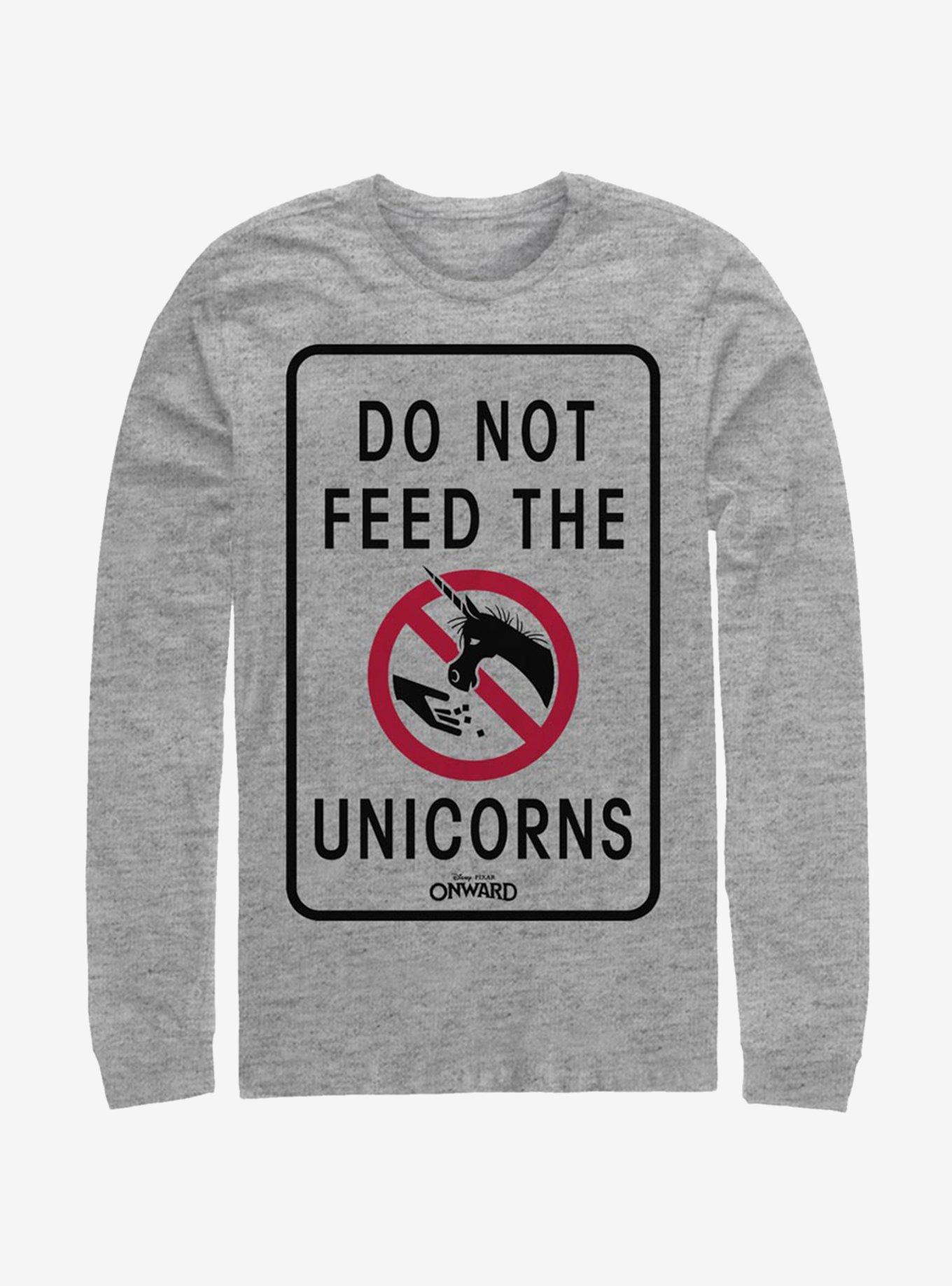 Disney Pixar Onward Don't Feed The Unicorns Long-Sleeve T-Shirt, , hi-res