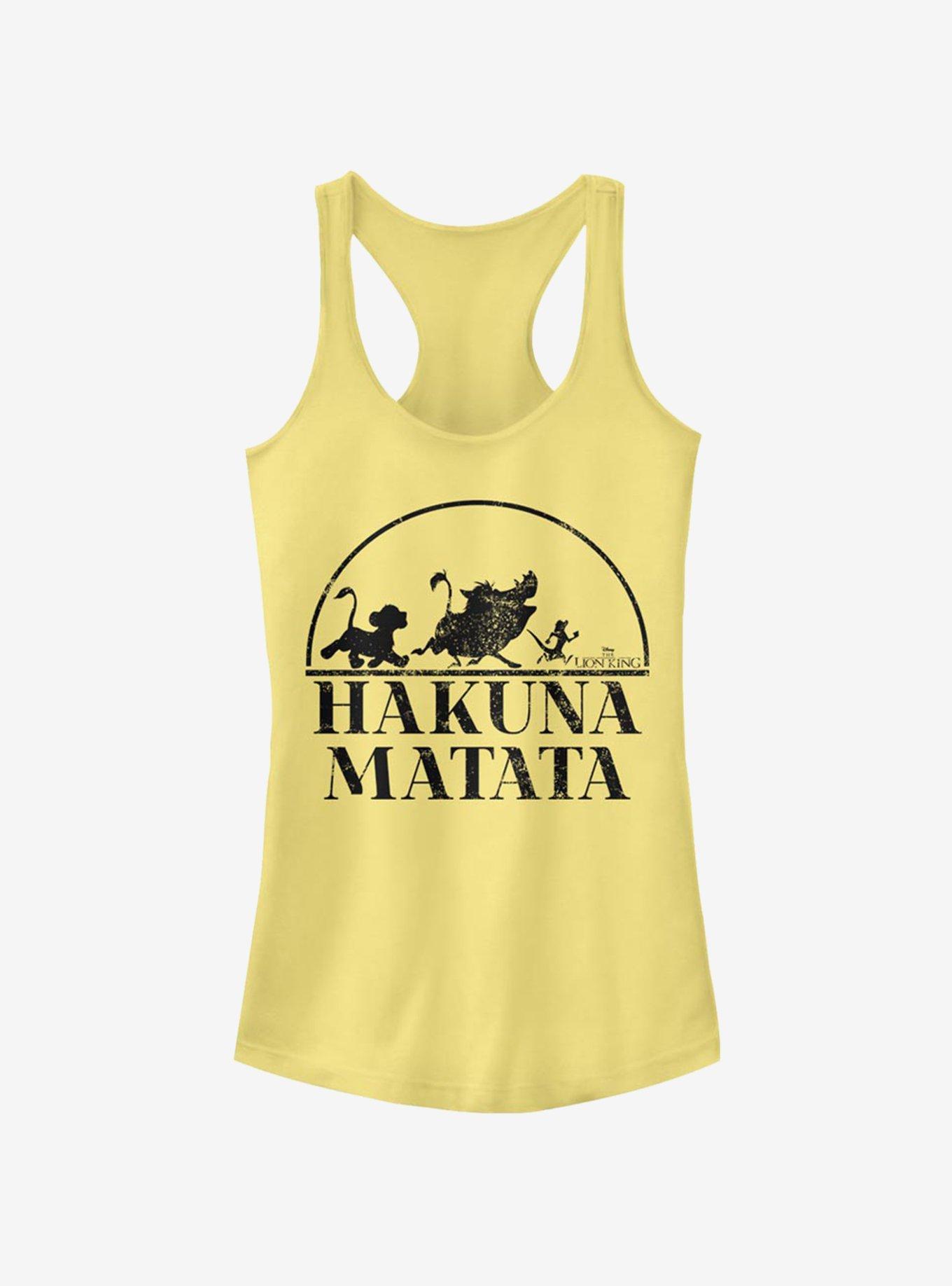 Disney The Lion King Hakuna Matata Girls Tank, BANANA, hi-res