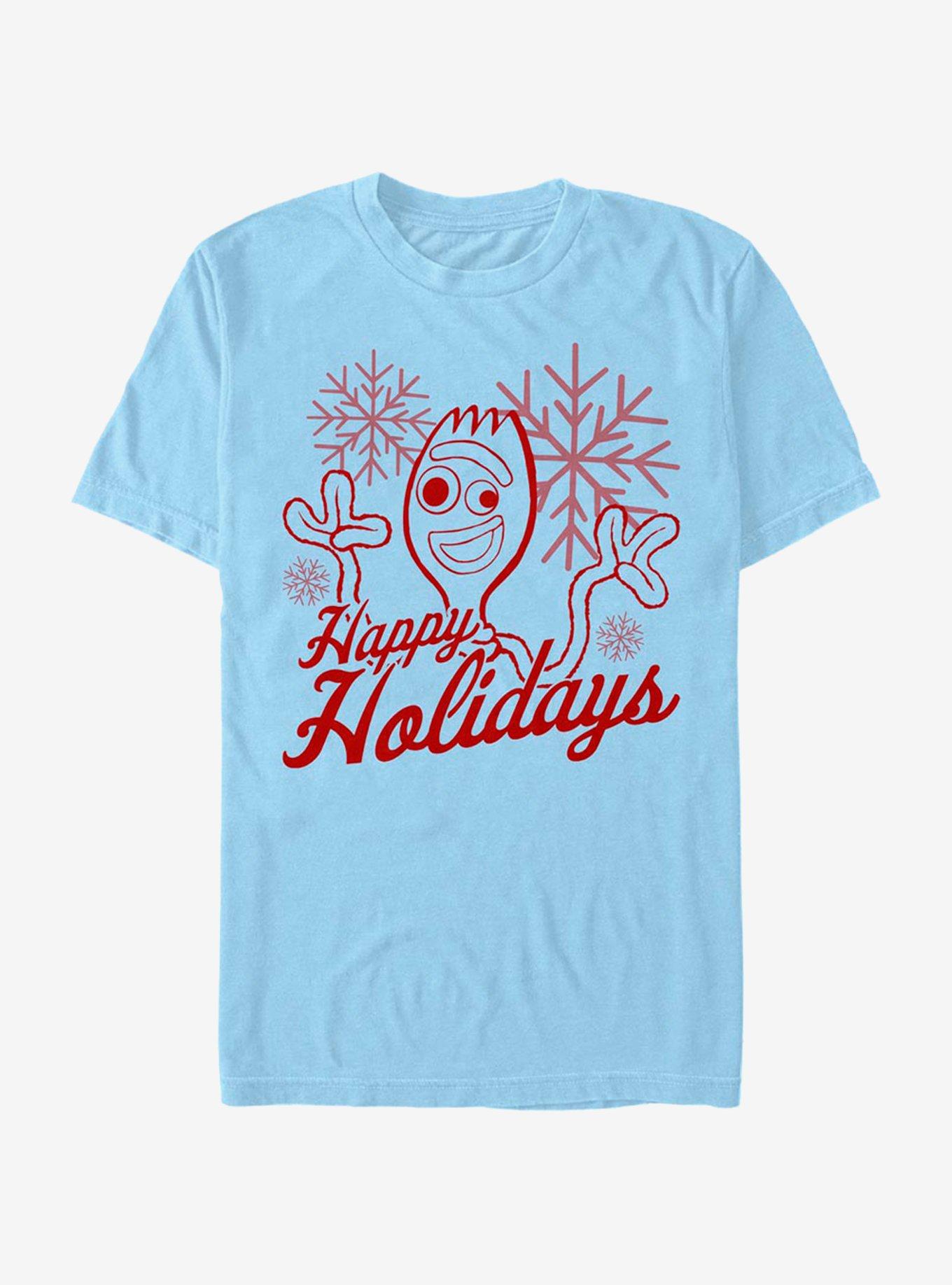 Disney Pixar Toy Story Forky Holidays T-Shirt, LT BLUE, hi-res