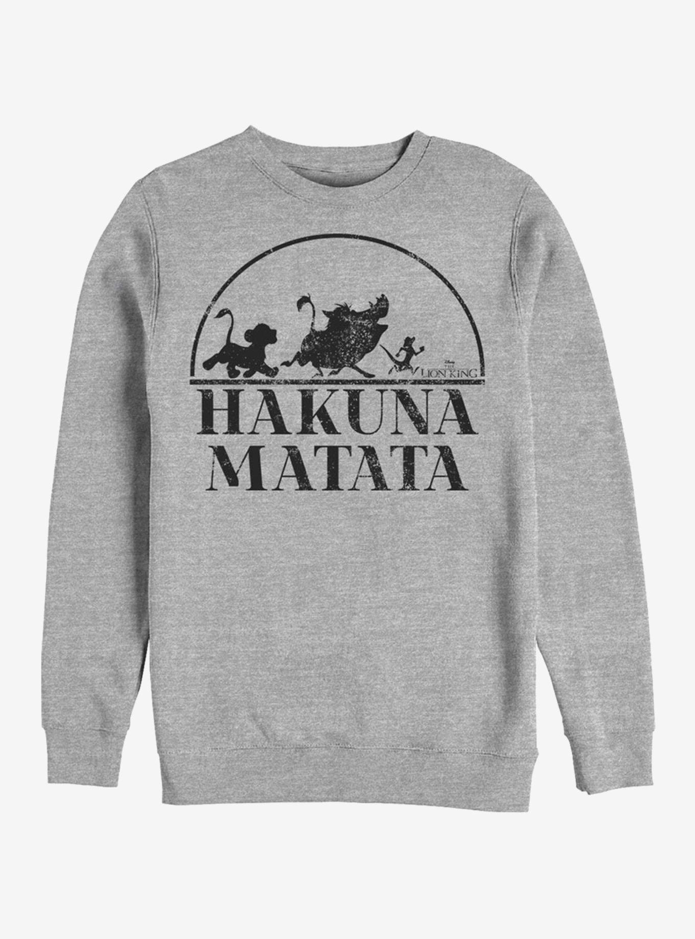 The GREY Matata Lion Hot Disney | - King Hakuna Topic Sweatshirt