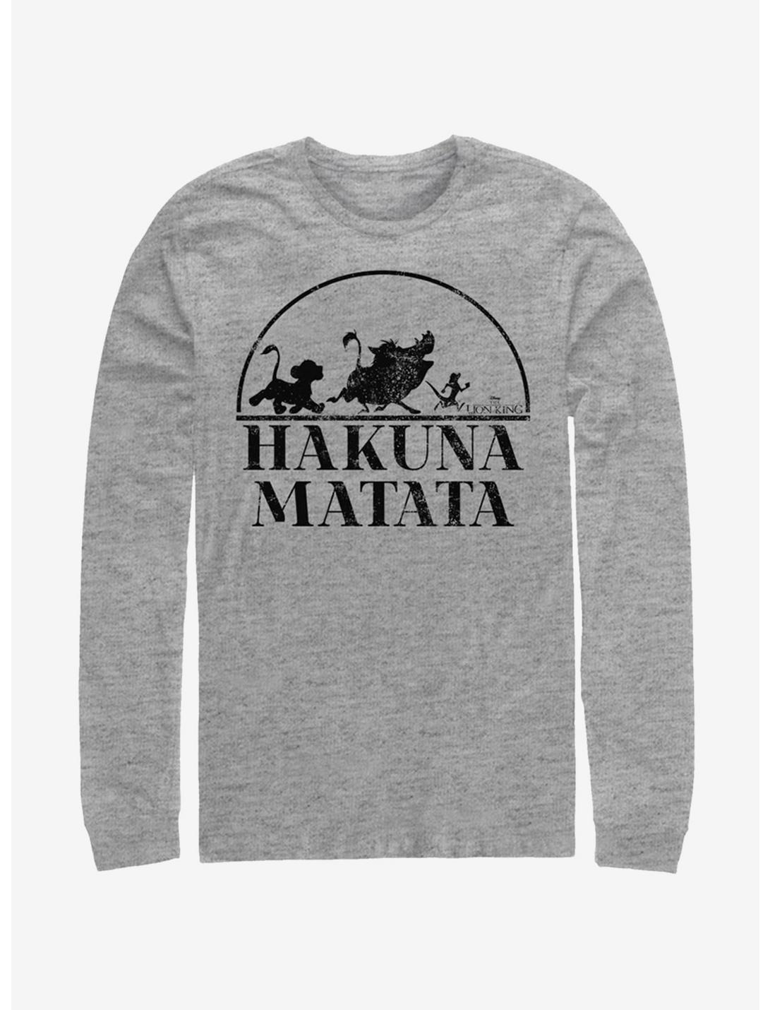 Disney The Lion King Hakuna Matata Long-Sleeve T-Shirt, ATH HTR, hi-res