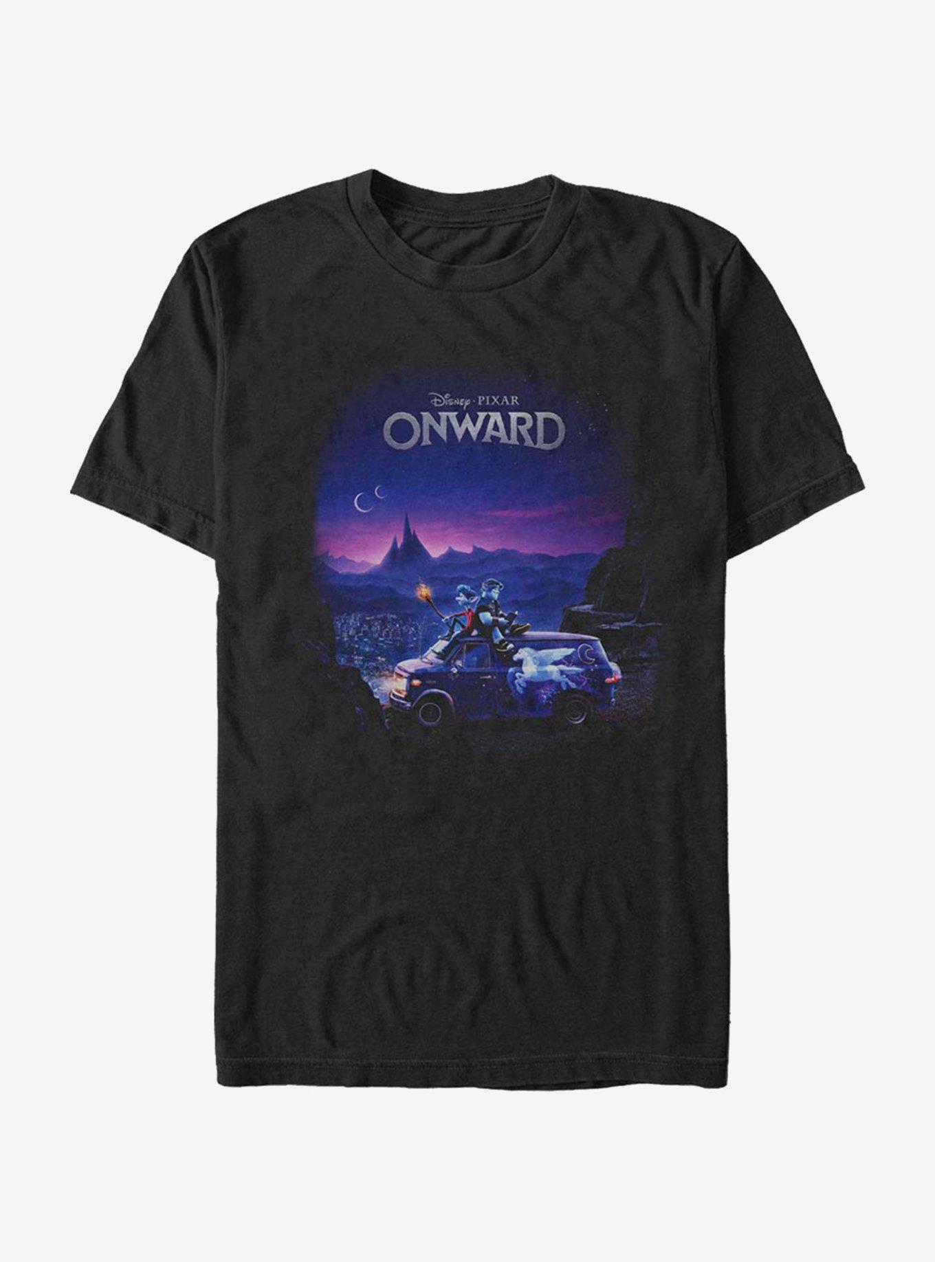 Disney Pixar Onward Poster Knockout T-Shirt, BLACK, hi-res