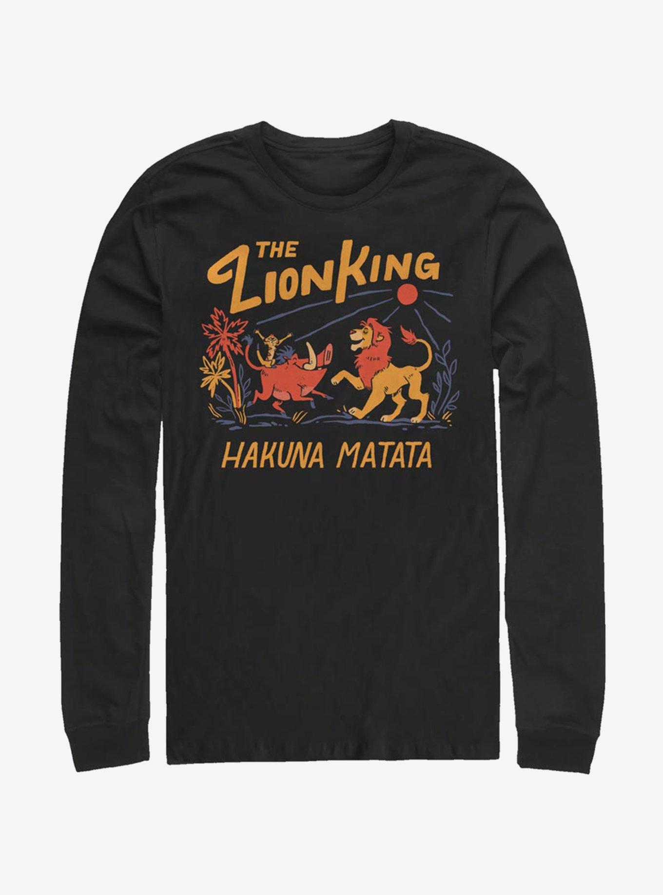 Disney The Lion King Lion Dance Long-Sleeve T-Shirt, BLACK, hi-res
