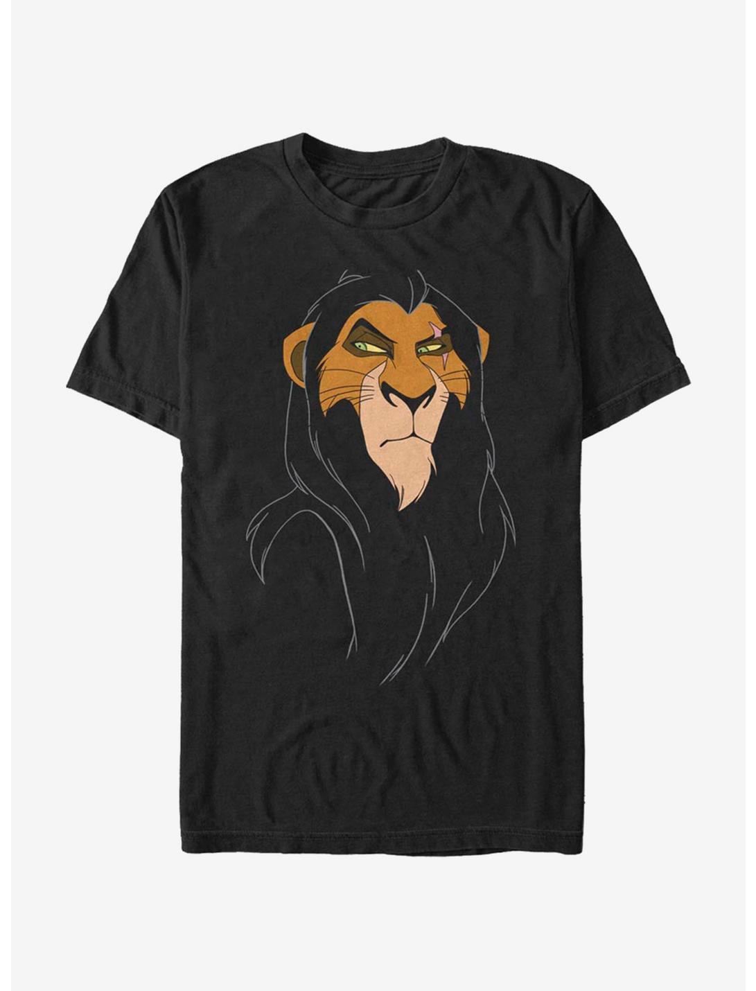 Disney The Lion King Big Face Scar T-Shirt, BLACK, hi-res