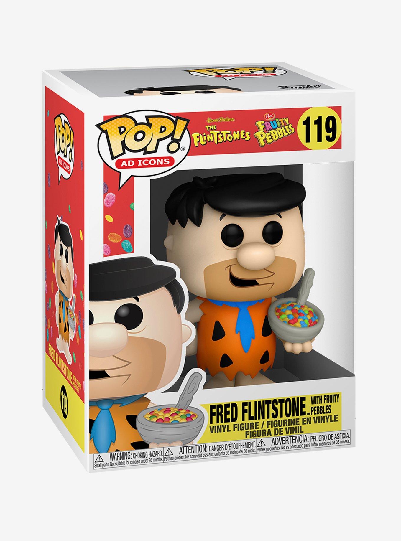 Funko The Flintstones X Fruity Pebbles Pop! Ad Icons Fred Flintstone With Fruity Pebbles Vinyl