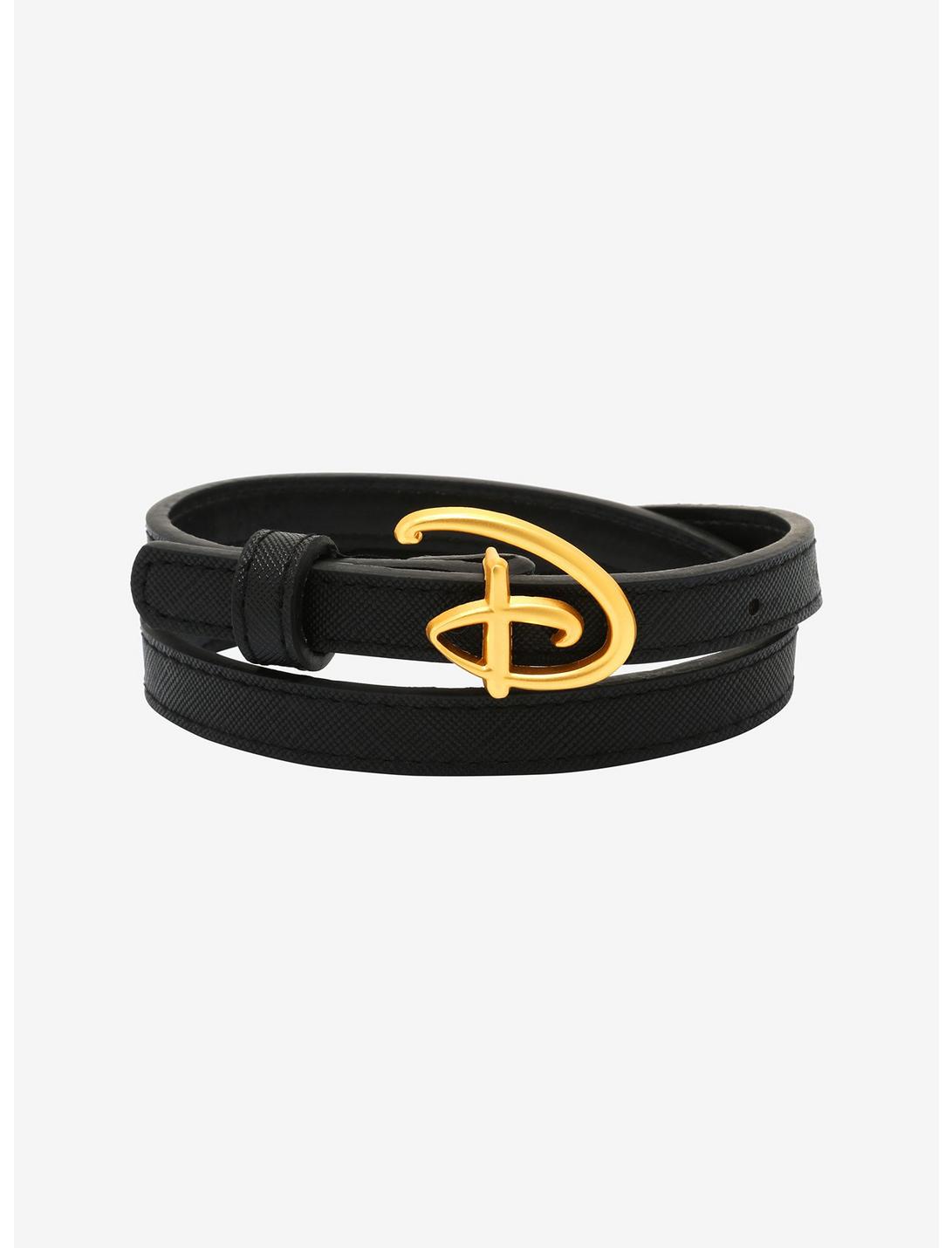 Buckle-Down Disney Gold Logo 1/2 Inch Youth Belt, MULTI, hi-res