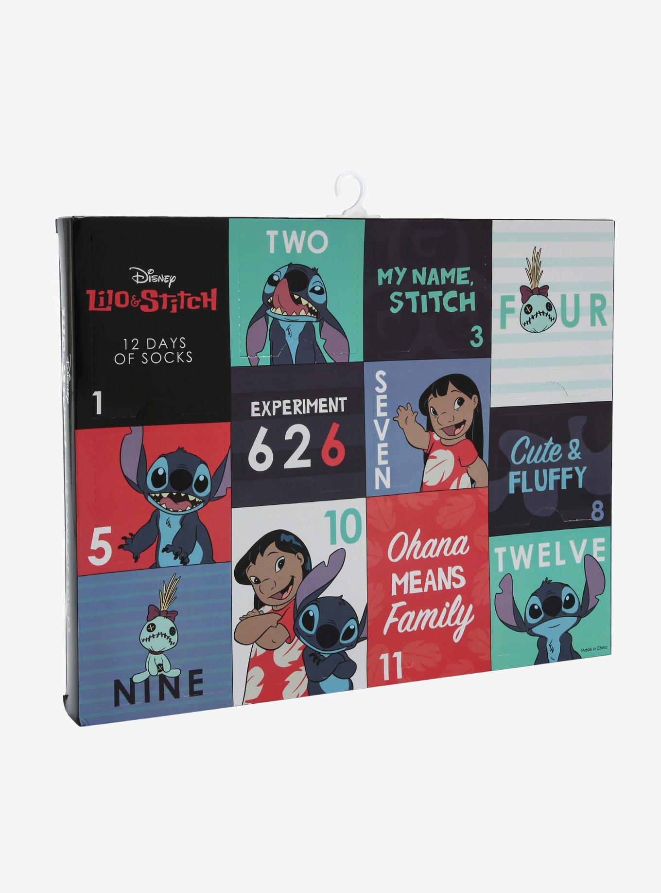 Disney Lilo & Stitch 12 Days of Socks Advent Calendar BoxLunch