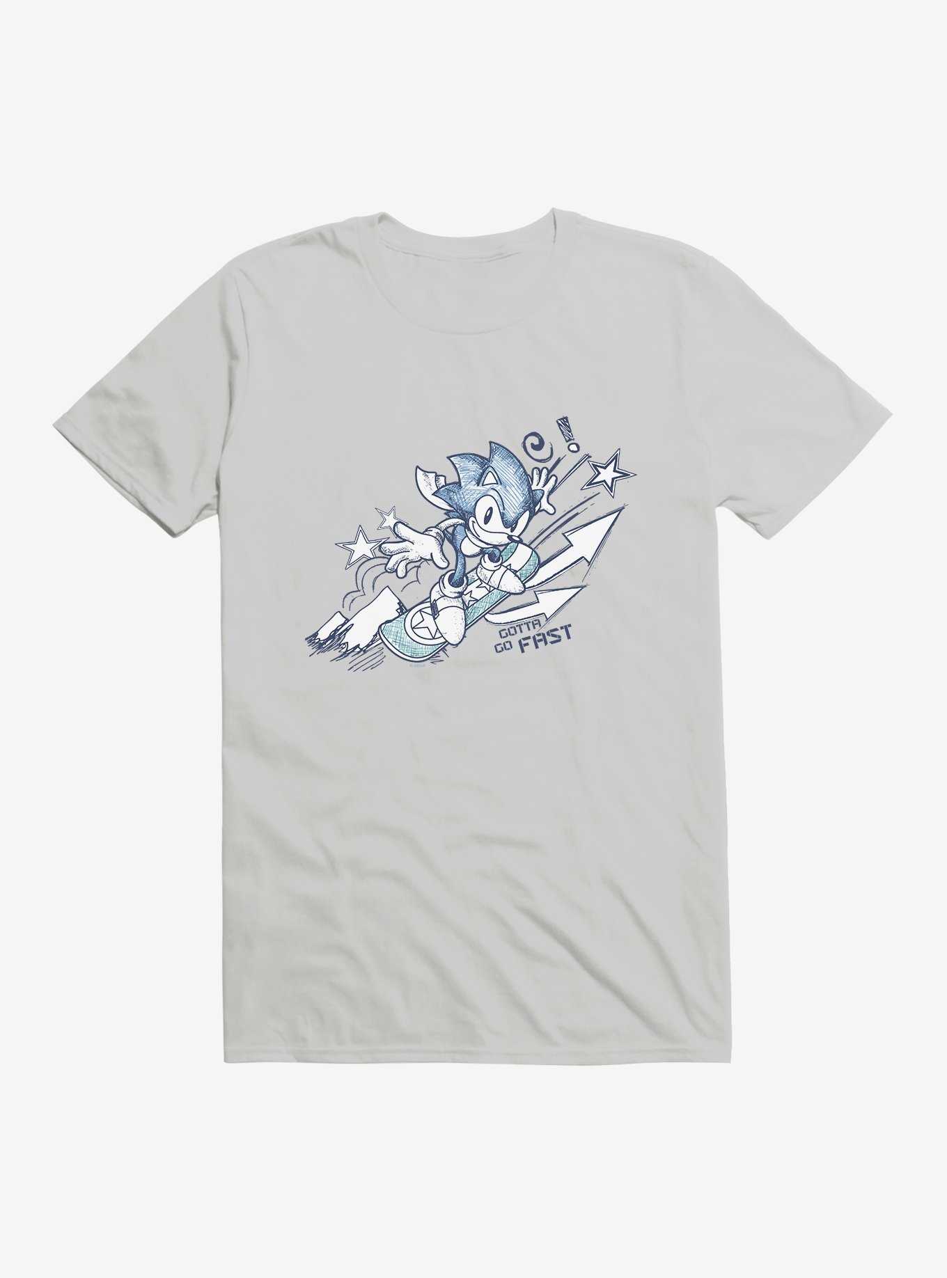Sonic The Hedgehog Snowboarding Sonic T-Shirt, , hi-res