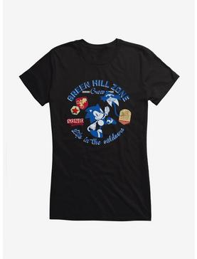 Sonic The Hedgehog Sonic Green Hill Zone Crew Girls T-Shirt, , hi-res