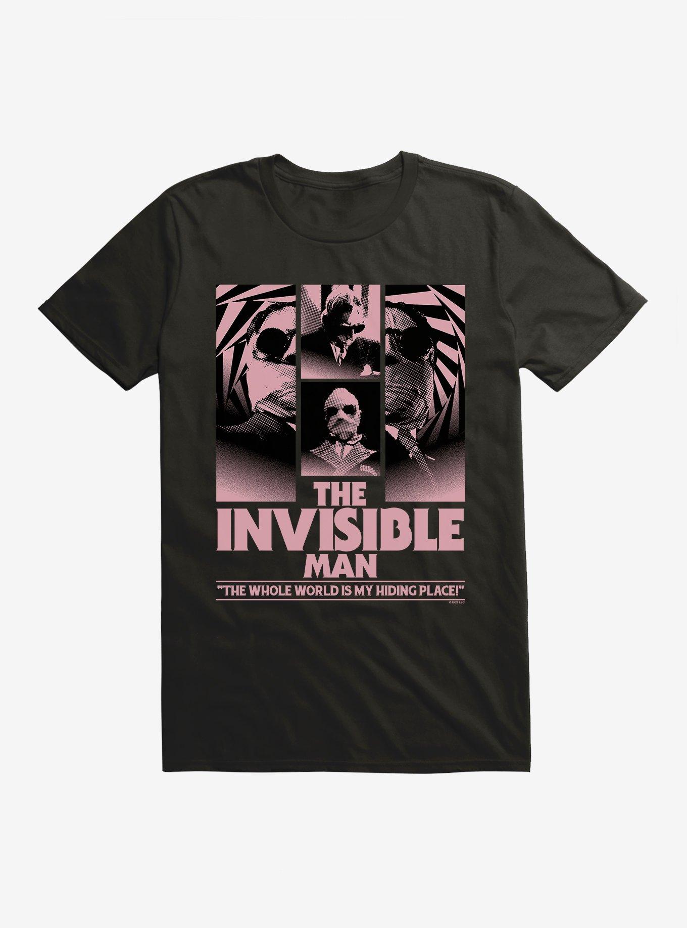 The Invisible Man Hiding Place T-Shirt, BLACK, hi-res