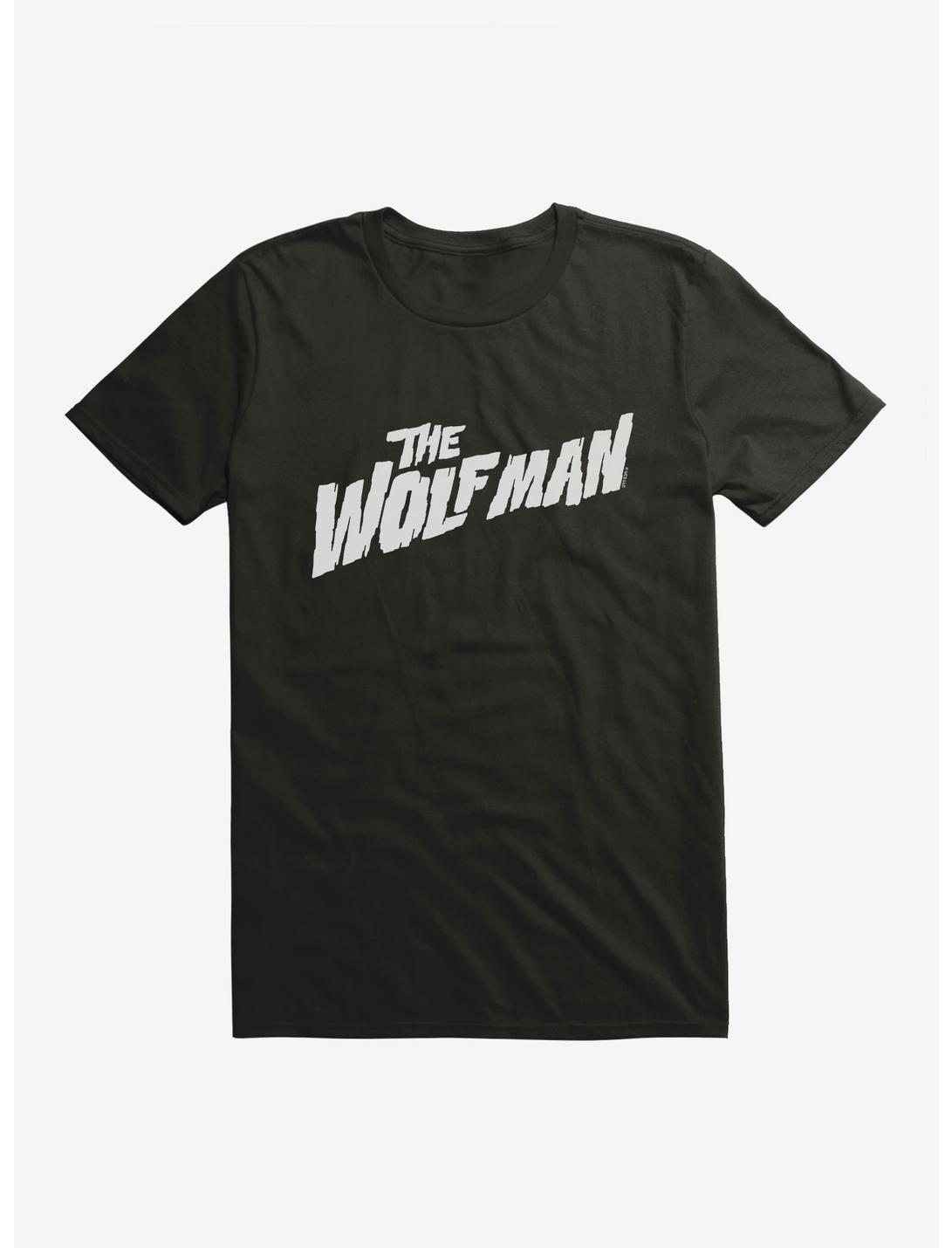 The Wolf Man Bold Font T-Shirt, BLACK, hi-res