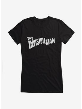 The Invisible Man Classic Font Girls T-Shirt, BLACK, hi-res