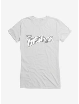 The Invisible Man Classic Font Girls T-Shirt, WHITE, hi-res