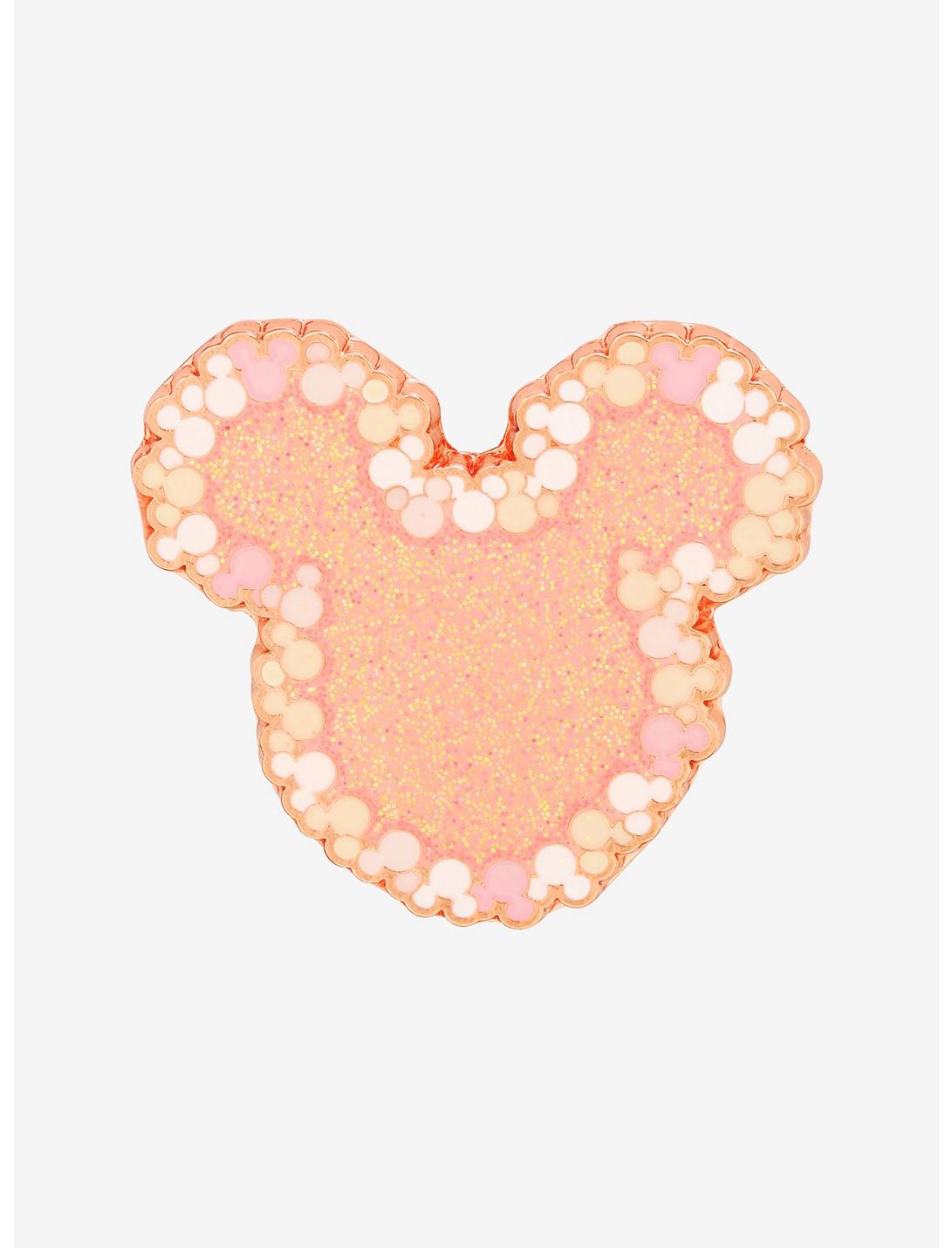 Loungefly Disney Mickey Mouse Head Pastel Glitter Enamel Pin, , hi-res