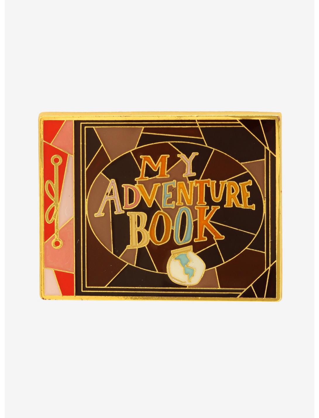 Loungefly Disney Pixar Up My Adventure Book Stained Glass Enamel Pin, , hi-res
