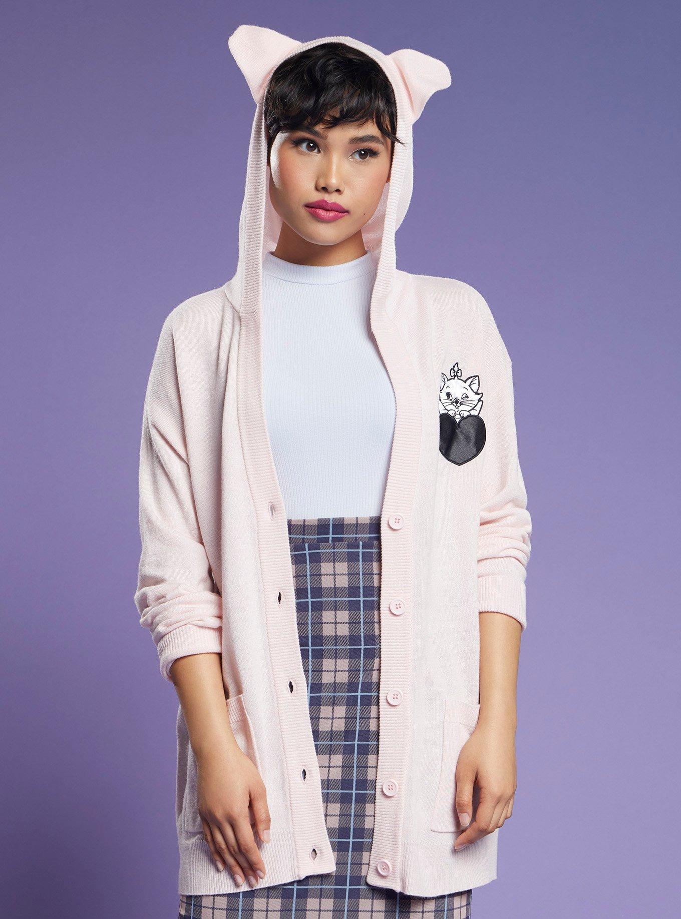 Disney The Aristocats Marie Hooded Cardigan, MULTI, hi-res