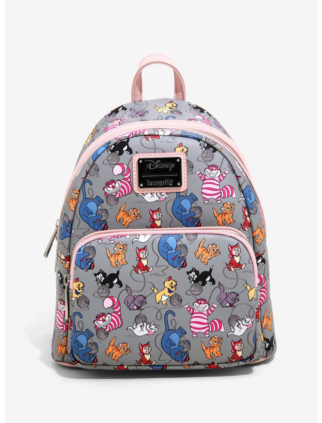 Loungefly Disney Cats Yarn Allover Print Mini Backpack, , hi-res