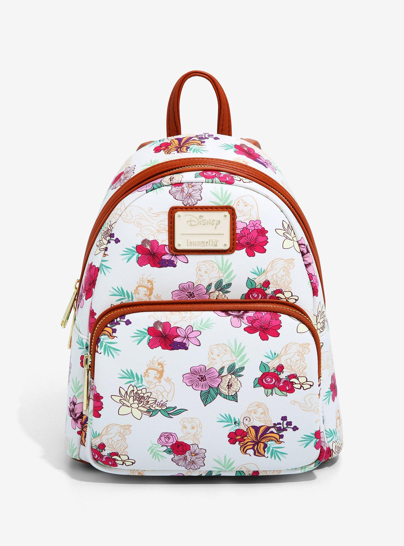 Loungefly Disney Beauty And The Beast Falling Roses Mini Backpack